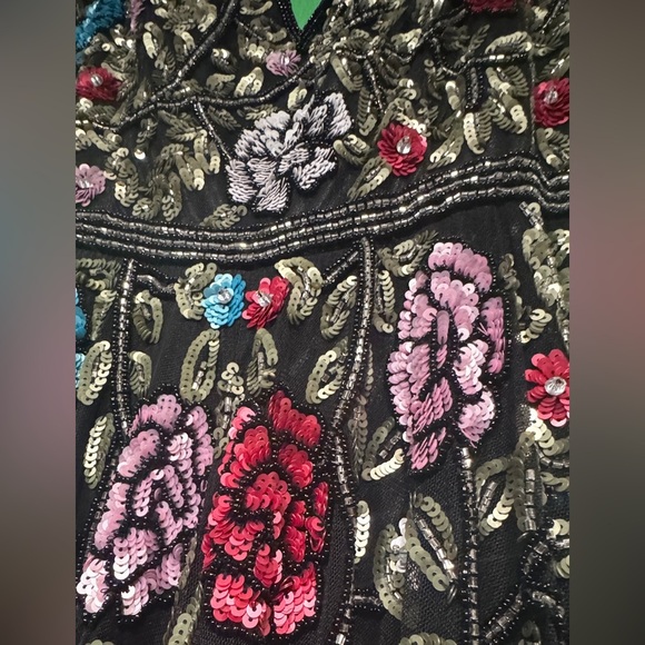 Mac Duggal 5400D black multicolor Size 4 - Picture 10 of 11